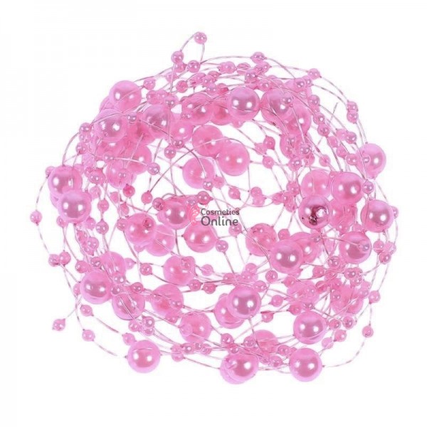Accesoriu pentru decor par cu perle sidefate DPP10 culoare Persian Pink